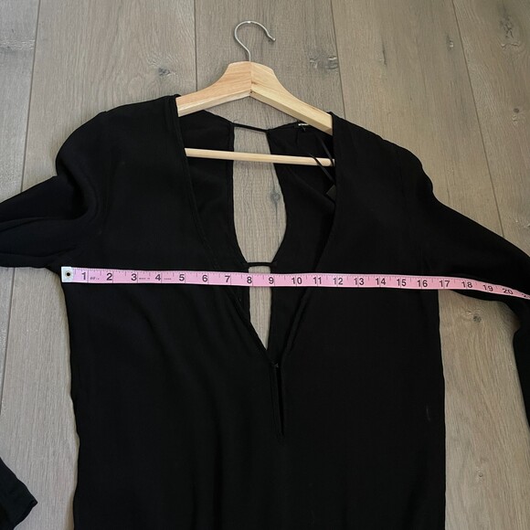 NWT Monrow black long sleeve romper jumpsuit - Picture 4 of 9